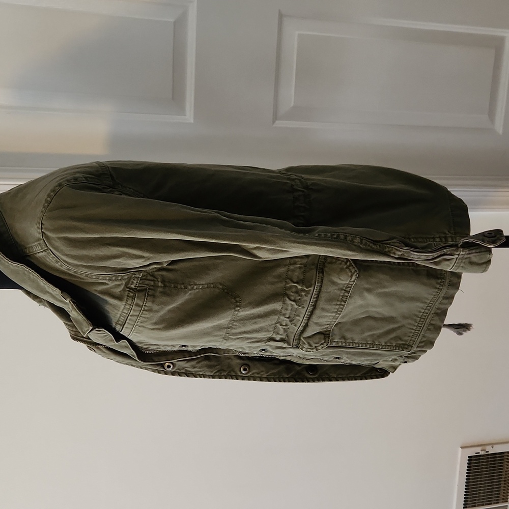 Madewell Khaki Utility Military Dispatch Cargo Green Jacket Size XXS - Picture 14 of 16